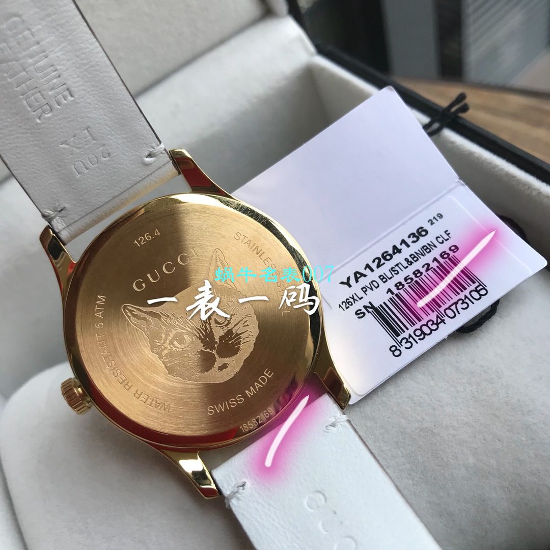   Gucci渠道原单  古驰G-TIMELESS系列YA1264112猫头，YA1264113灵蛇女士腕表 / GUCCIKK18
