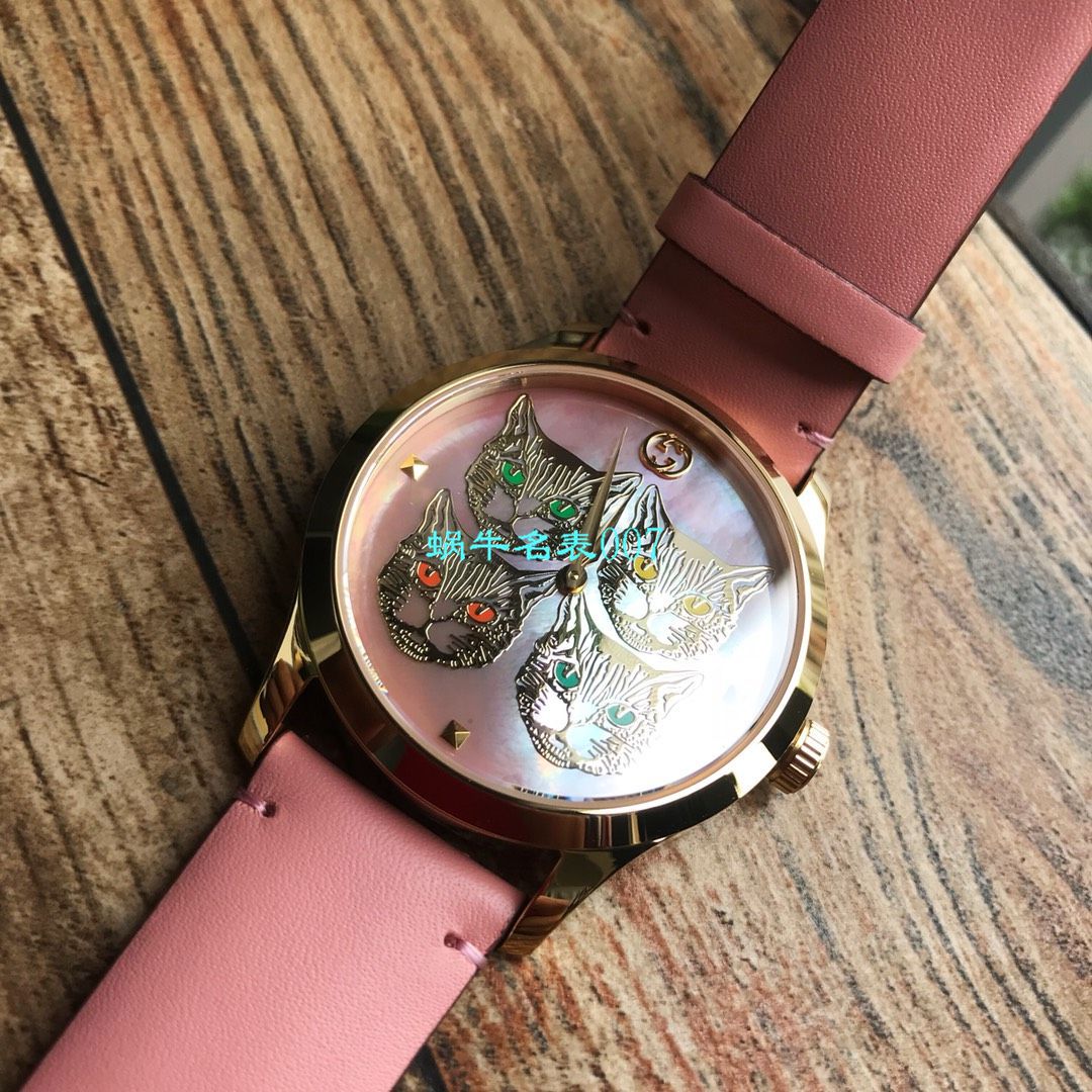   Gucci渠道原单  古驰G-TIMELESS系列YA1264112猫头，YA1264113灵蛇女士腕表 / GUCCIKK18