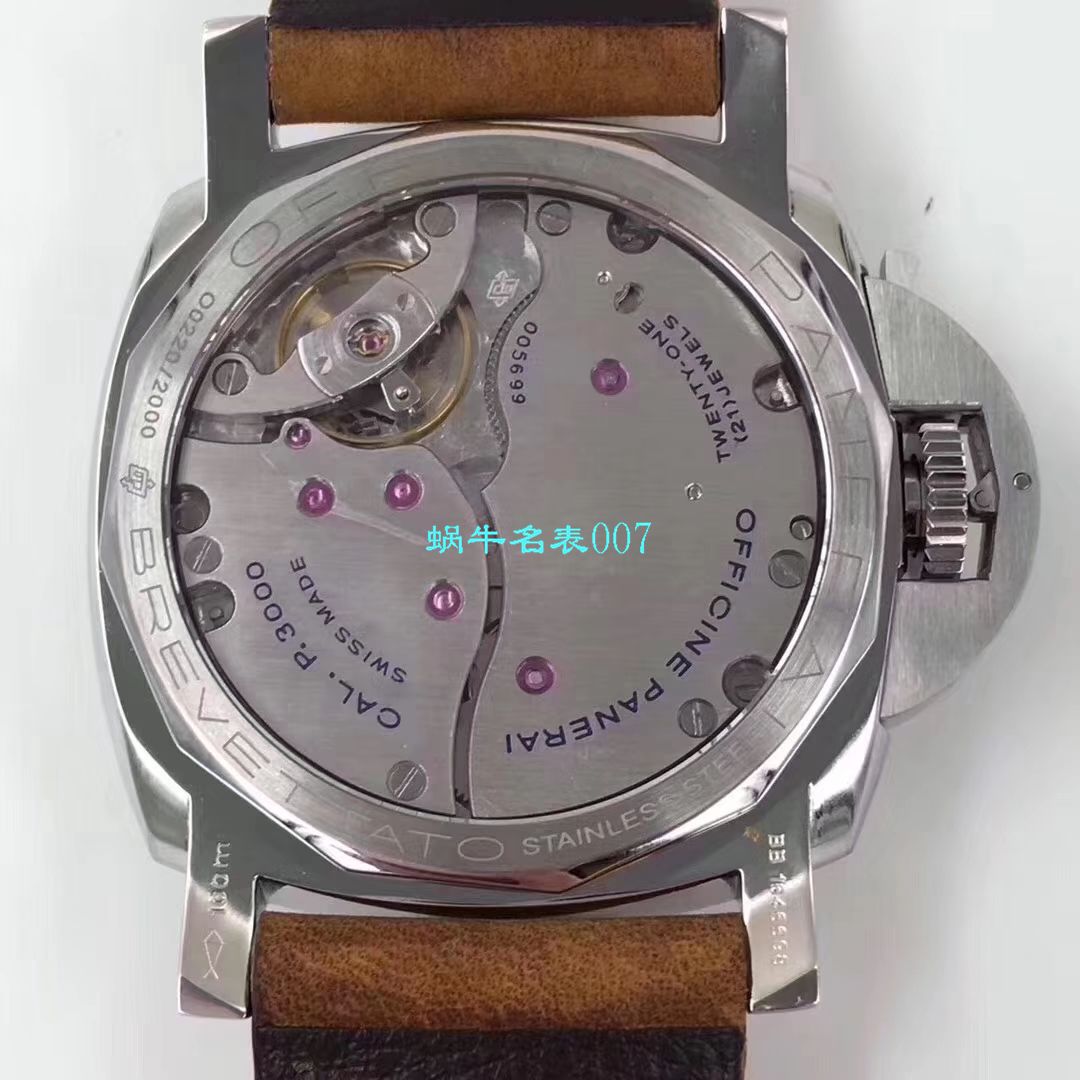   ZF厂表  沛纳海Luminor 1950 left-handed 左撇子3 Days PAM557、PAM00557 / ZFPAM557