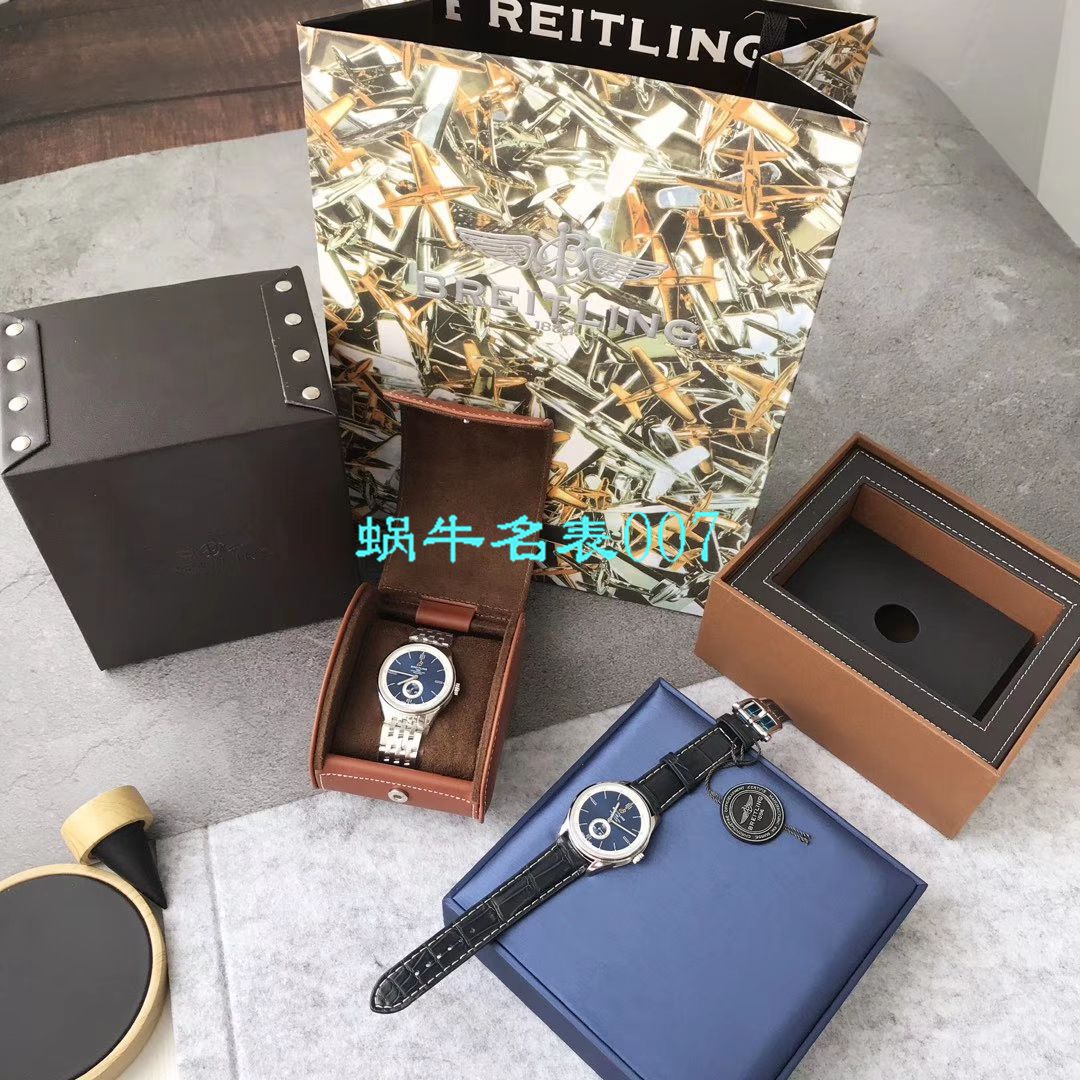   Breitling渠道原单  百年灵璞雅系列A37340351B1A1，A37340351B1X2腕表 / BL118
