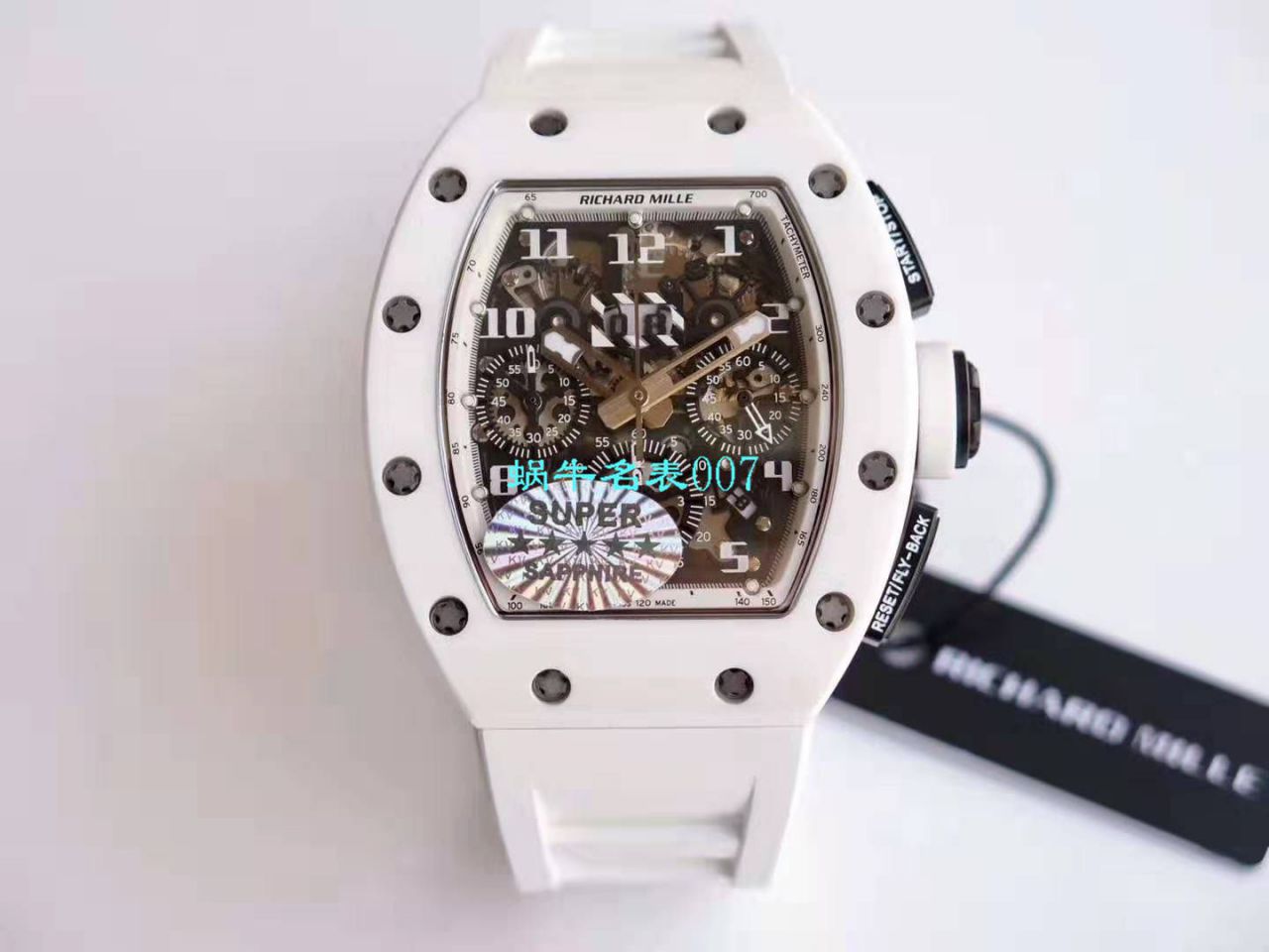 视频评测KV厂RICHARD MILLE  理查德米勒男士系列RM 011白面陶瓷限量款腕表 / KVRM01199