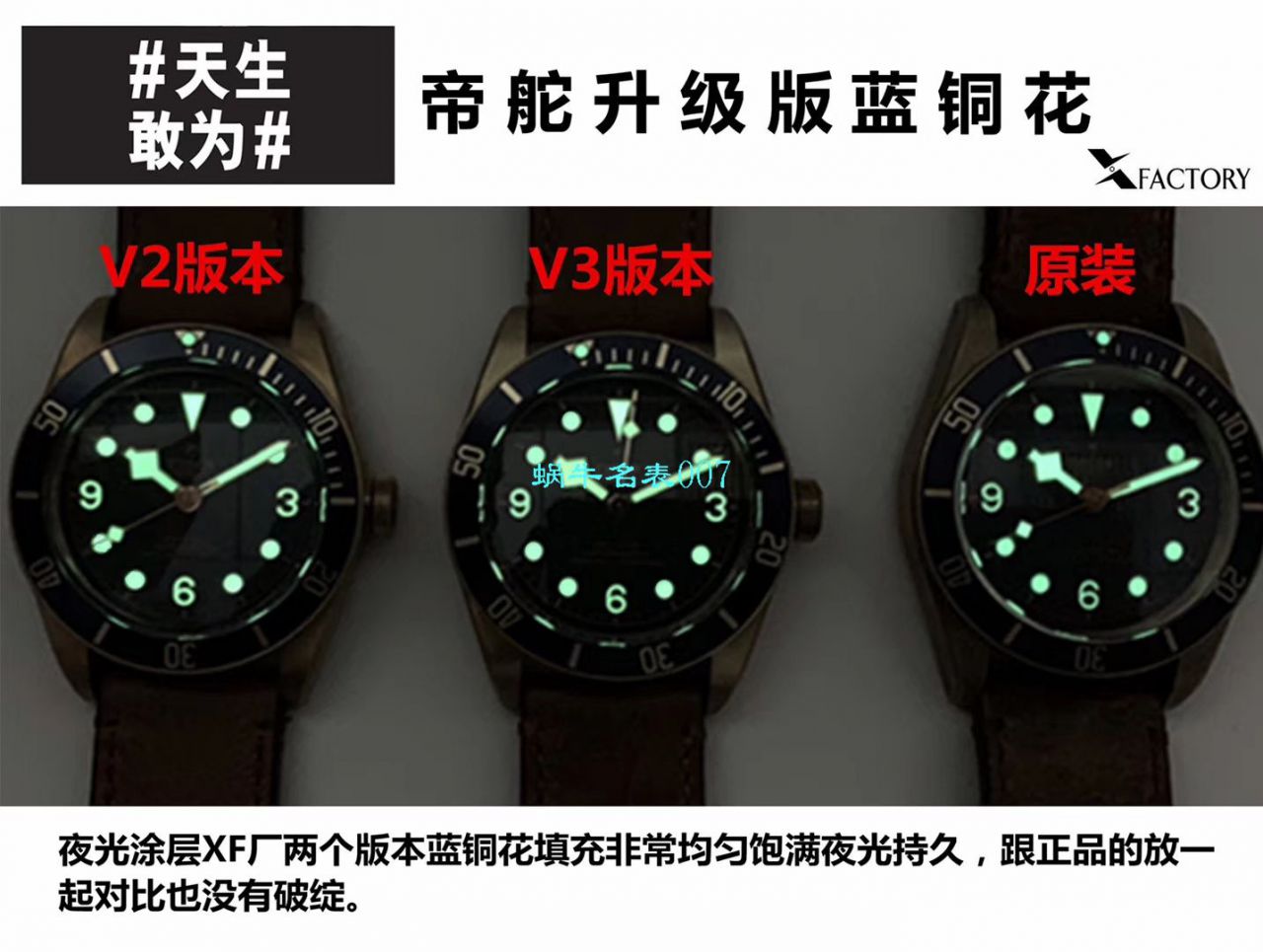   XF厂V3版本Tudor铜花升级版  帝舵碧湾系列M79250BM-0005腕表 / DT061