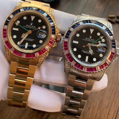 LF厂Rolex  劳力士格林尼治型II系列镶钻116758 SAru-78208,116759 SAru-78209腕表