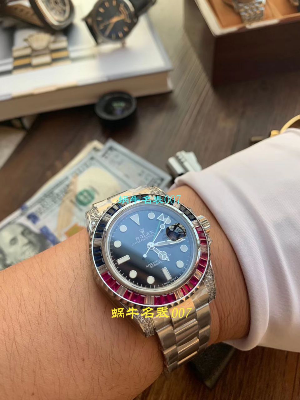   LF厂Rolex  劳力士格林尼治型II系列镶钻116758 SAru-78208,116759 SAru-78209腕表 / R389