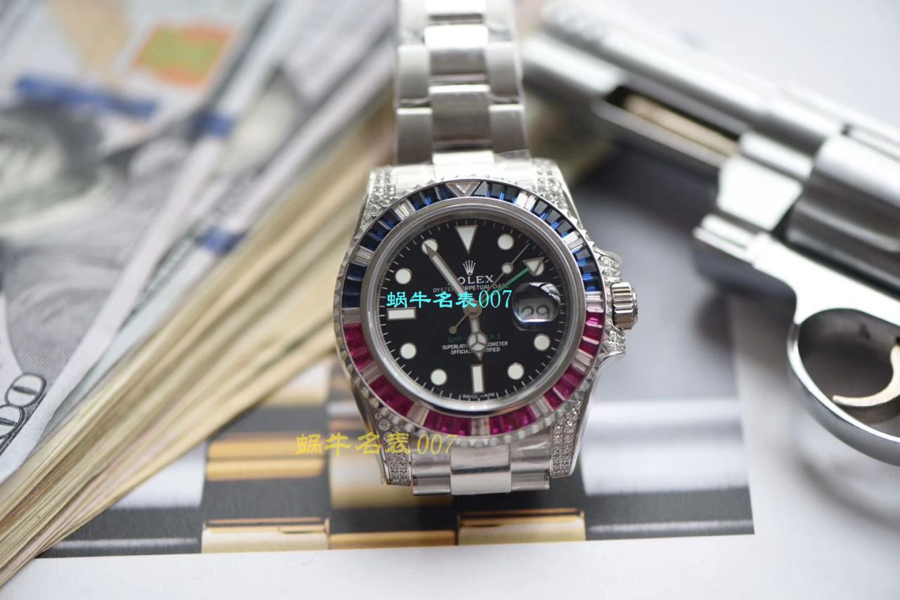   LF厂Rolex  劳力士格林尼治型II系列镶钻116758 SAru-78208,116759 SAru-78209腕表 / R389