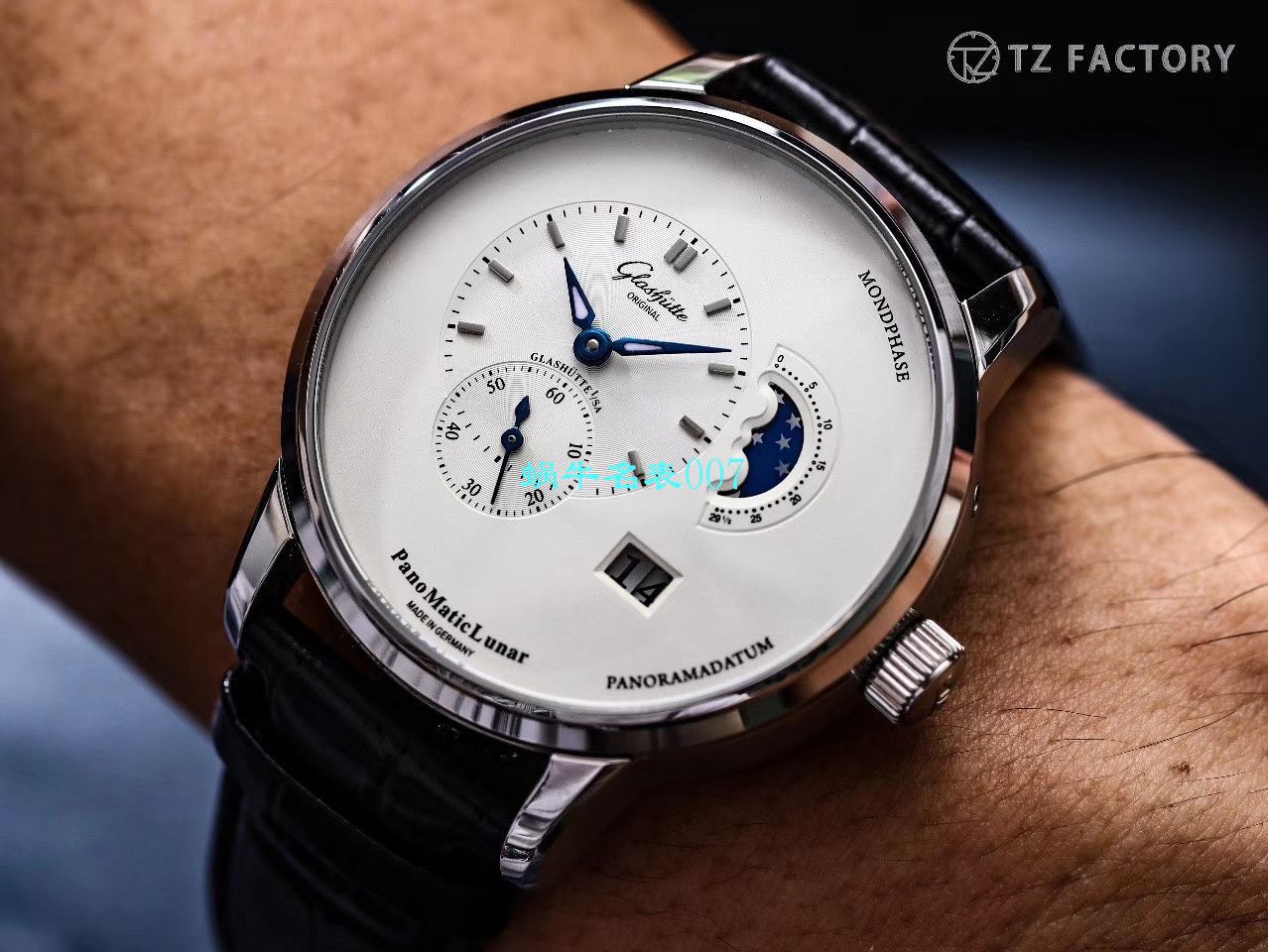   TZ厂Glashütte Original表  格拉苏蒂原创偏心系列1-90-02-42-32-05腕表 / GLA053