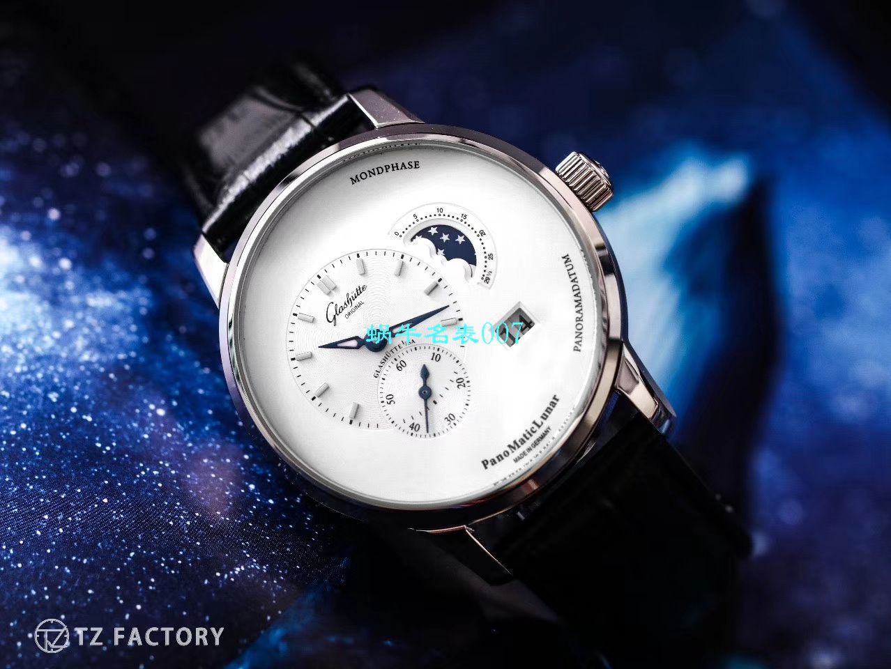  TZ厂Glashütte Original表  格拉苏蒂原创偏心系列1-90-02-42-32-05腕表 / GLA053