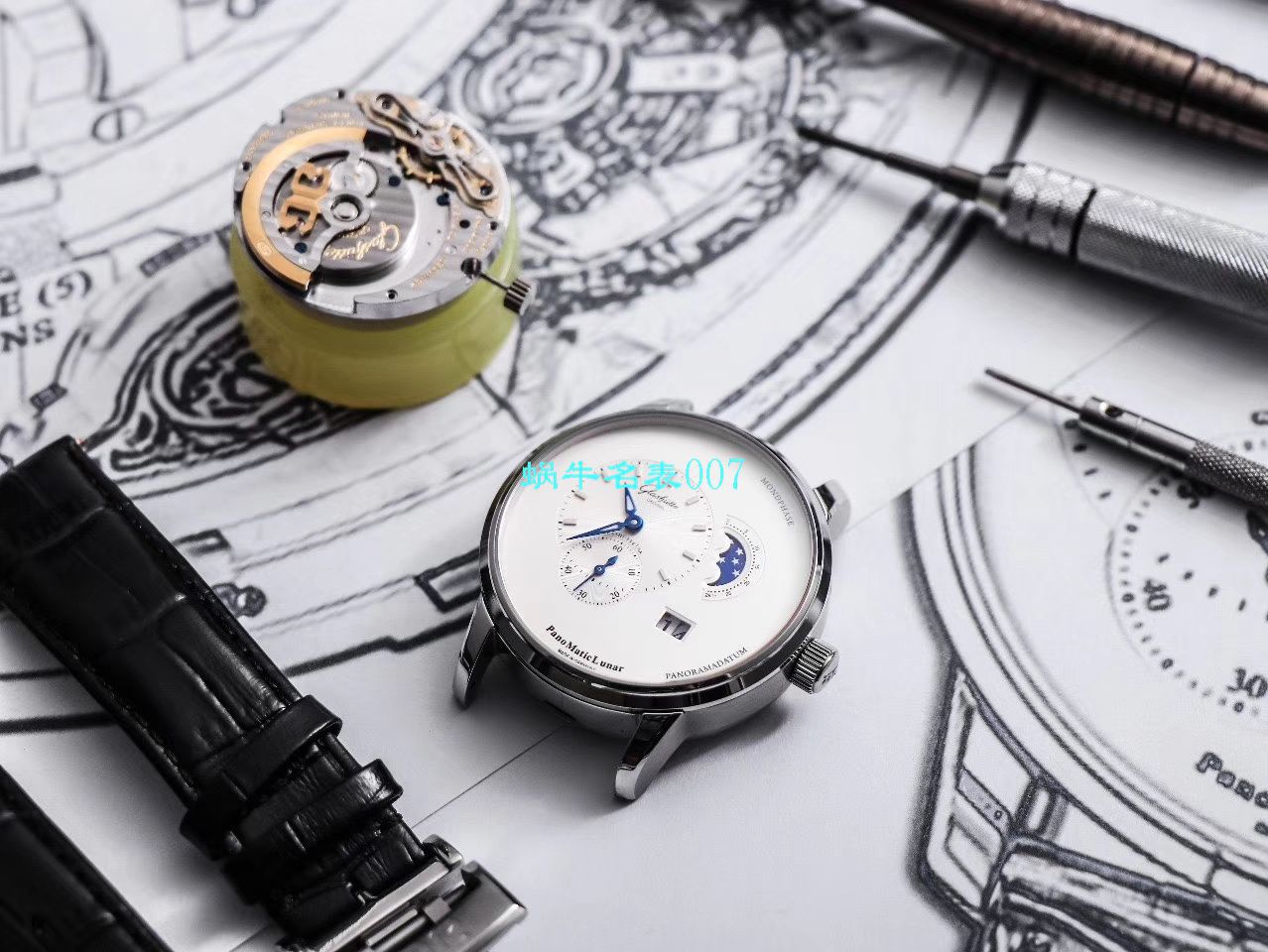   TZ厂Glashütte Original表  格拉苏蒂原创偏心系列1-90-02-42-32-05腕表 / GLA053