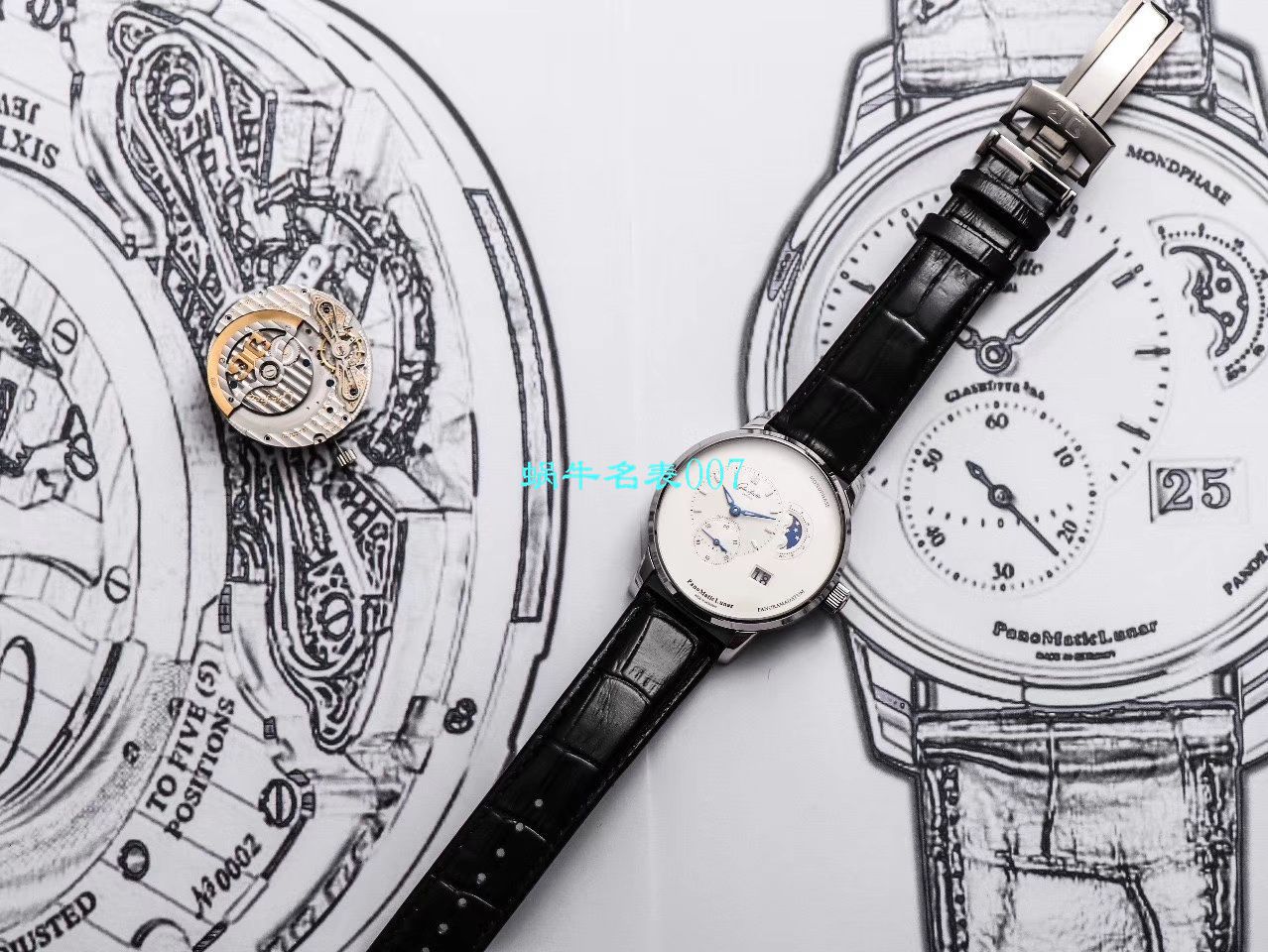   TZ厂Glashütte Original表  格拉苏蒂原创偏心系列1-90-02-42-32-05腕表 / GLA053