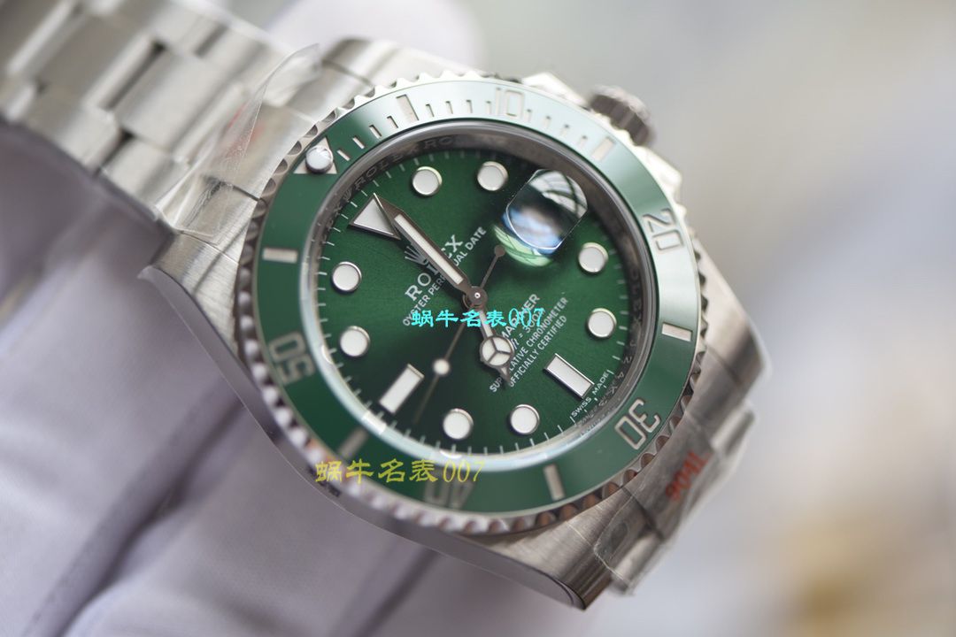 视频评测最完‎美​Rolex绿水鬼‎SUBN厂V10升​级版  劳力士潜航者型系列116610LV-97200绿盘腕表 / R392