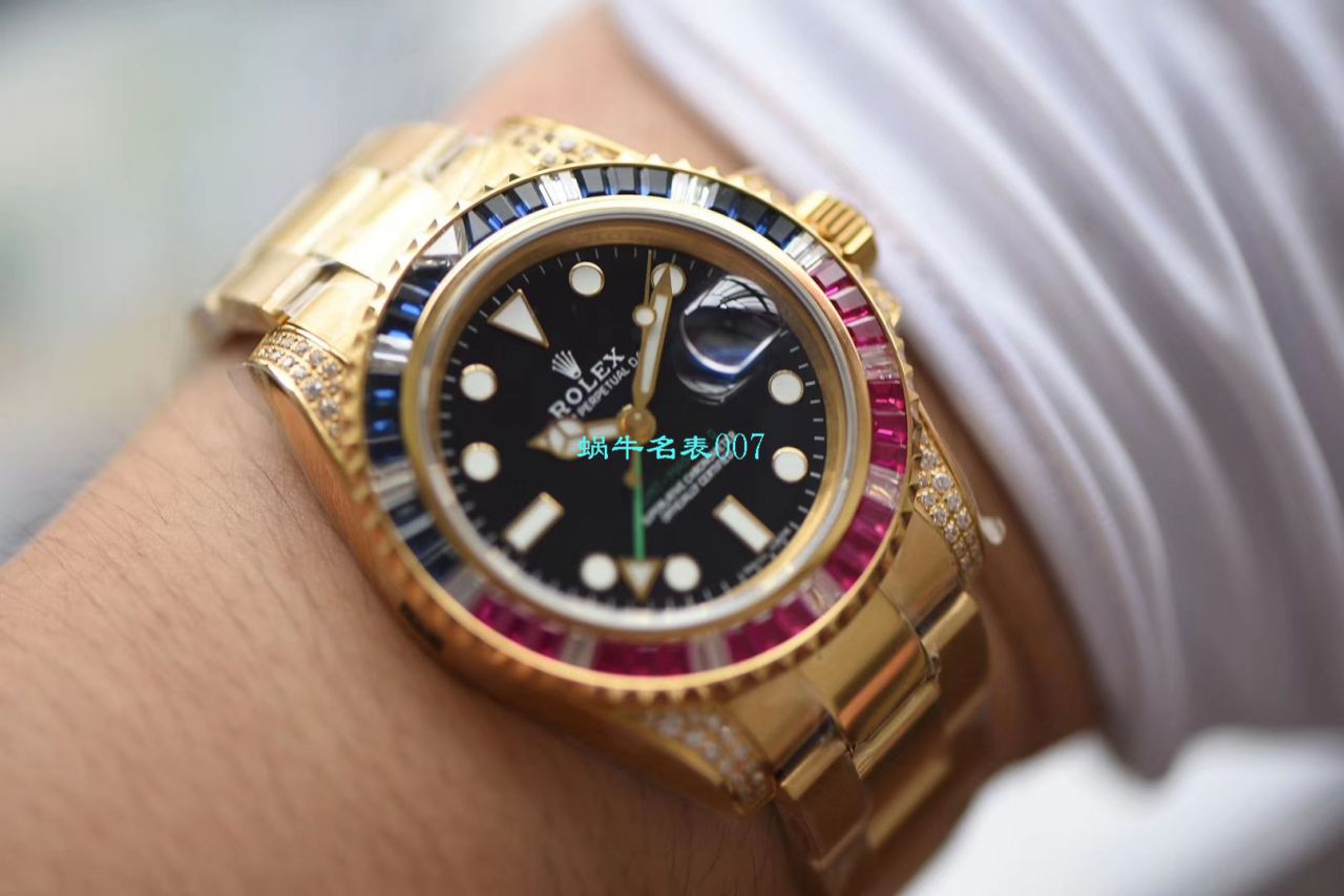   LF厂Rolex表土豪版彩虹钻  劳力士格林尼治型II系列116759 SAru-78209腕表 / R396