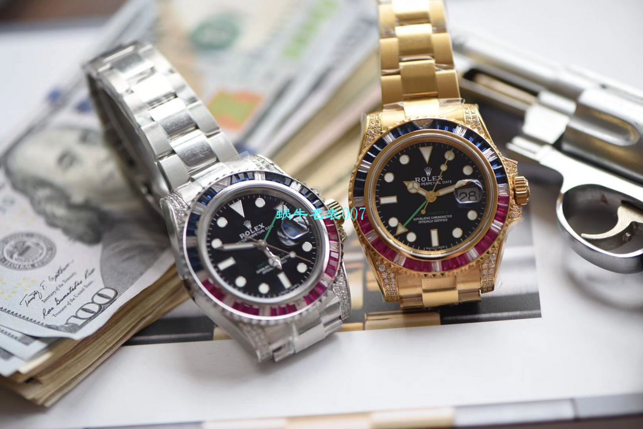   LF厂Rolex  劳力士格林尼治型II系列镶钻116758 SAru-78208,116759 SAru-78209腕表 / R389