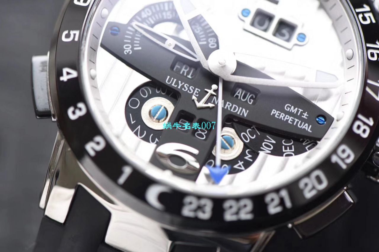 视频评测TWA厂Ulysse Nardin  雅典表复杂功能万年历腕表系列 329-00-3腕表 / YD018