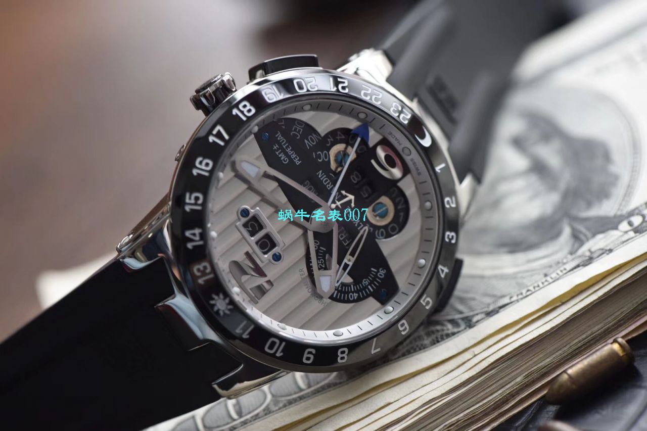视频评测TWA厂Ulysse Nardin  雅典表复杂功能万年历腕表系列 329-00-3腕表 / YD018