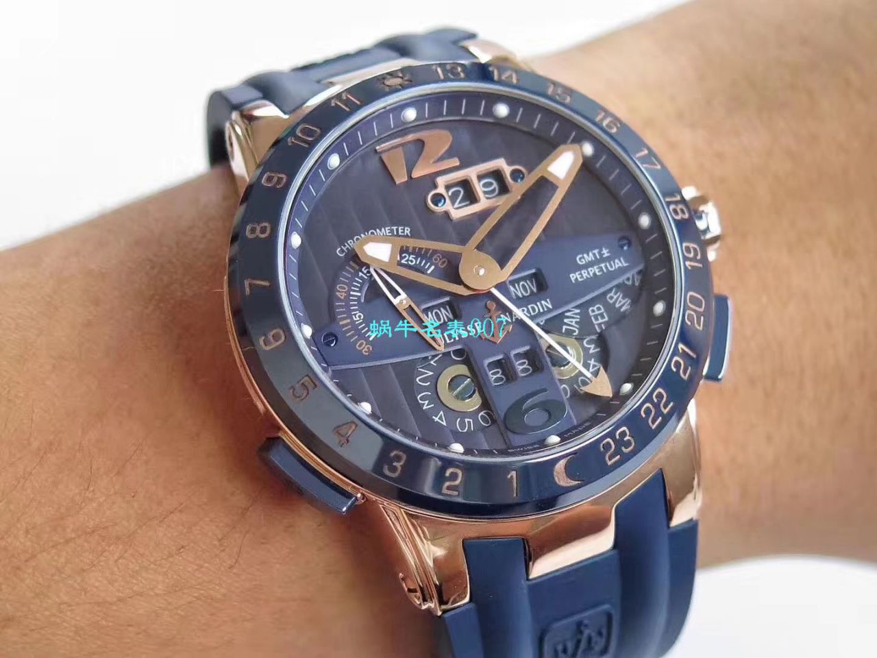   Ulysse Nardin  TWA厂雅典复杂功能系列326-00-3腕表 / YD020