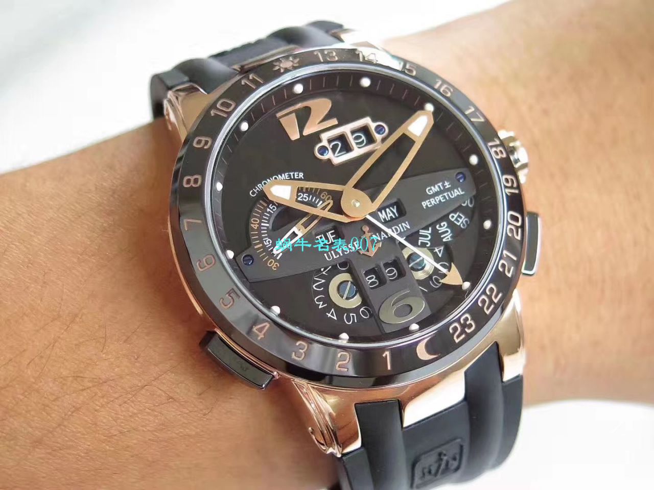   Ulysse Nardin  TWA厂雅典复杂功能系列326-00-3腕表 / YD020