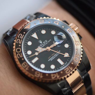 LF厂Batman特别全黑版劳力士格林尼治GMT沙士圈Rolex GMT-Master II M126711chnr-0002