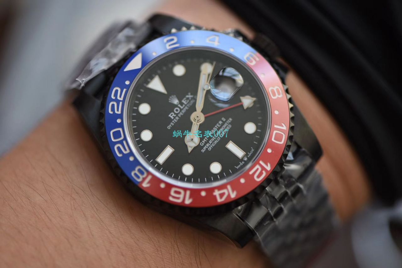   LF厂高精手表  Batman定制版劳力士格林尼治可乐圈Rolex GMT-Master II 126710BLRO-0001 / R506