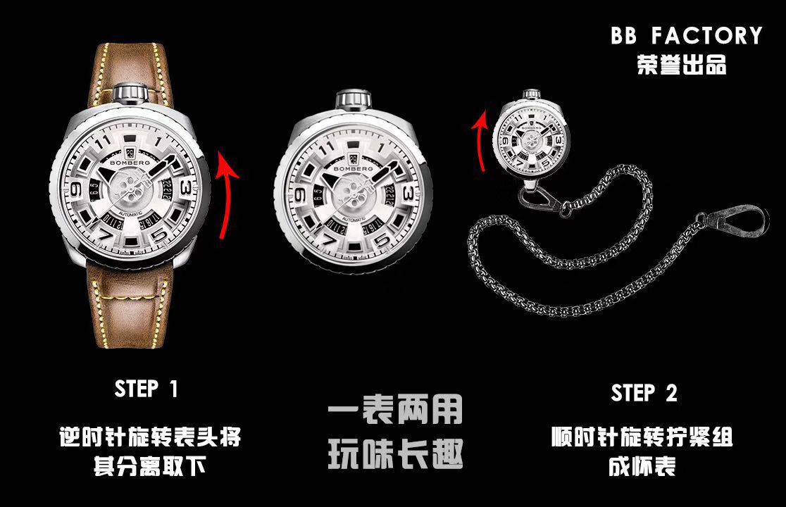 BB FACTORY 巧思之作  一表两用 奇思妙构  BBF出品BOMBERG BOLD系列腕表劲酷登场， / BB002