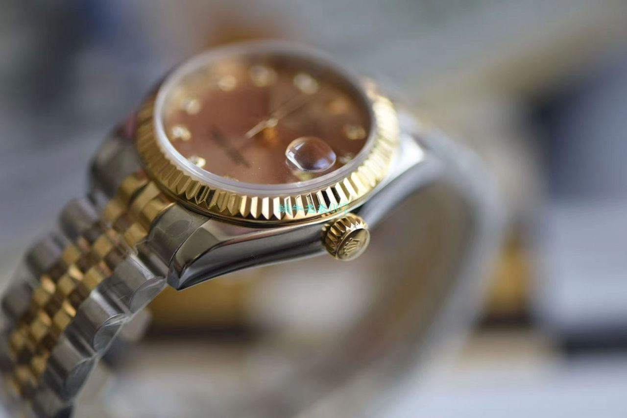   台湾厂ROLEX女表  劳力士女装日志型31毫米系列178273香槟盘腕表 / R510