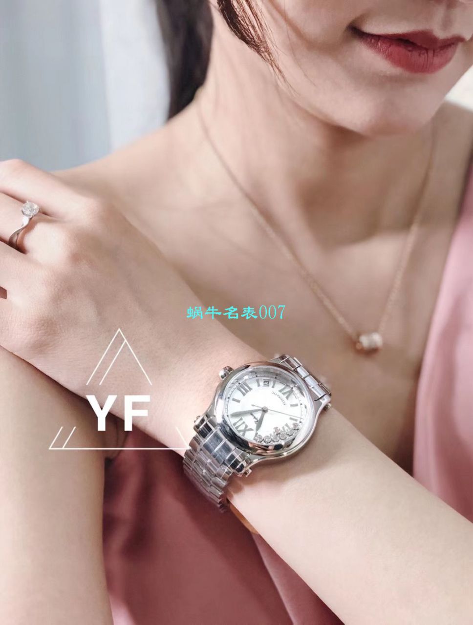   YF厂女表  萧邦HAPPY DIAMONDS系列277472-5002,278559-6002,278582-3002腕表 / XB051