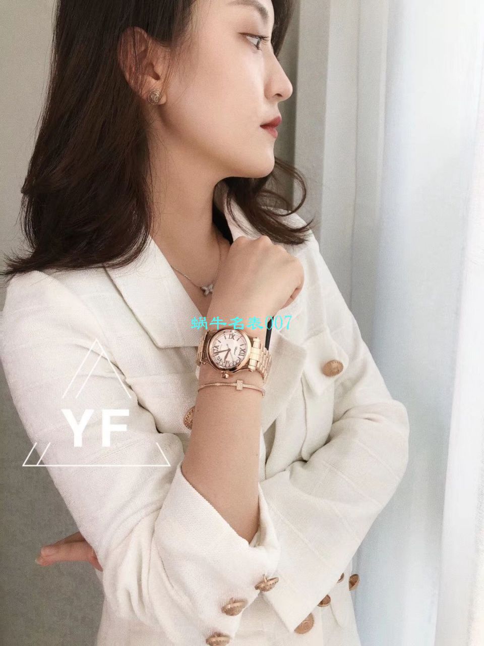   YF厂女表  萧邦HAPPY DIAMONDS系列277472-5002,278559-6002,278582-3002腕表 / XB051