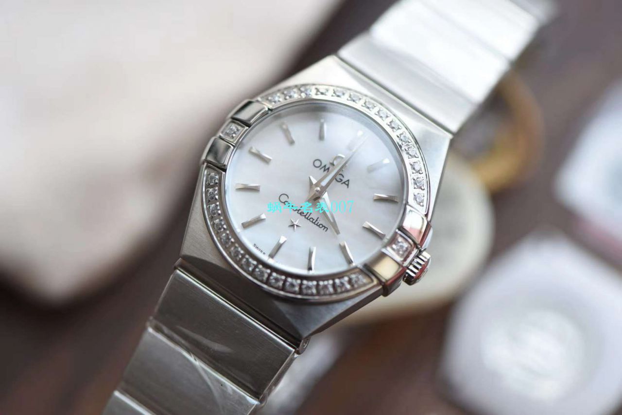   8848厂官网表  欧米茄女装星座小号24/27mm 超级版本2粒南非真钻镶嵌字面 / M661
