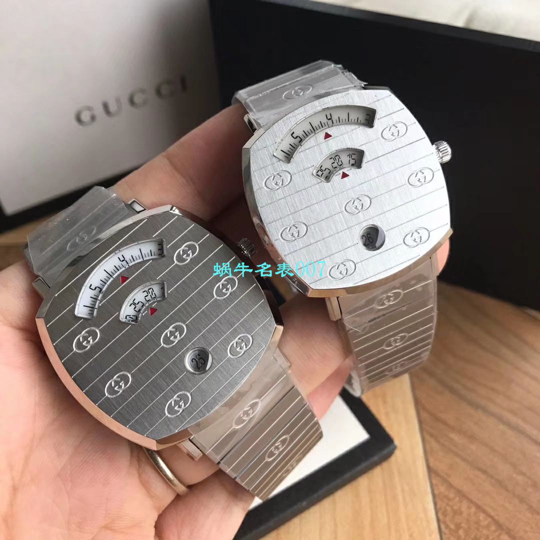   渠道原单  original Gucci,‌古驰‌新款 Grip‌系列腕表YA157403，YA157401手表 / GUCCIKK19