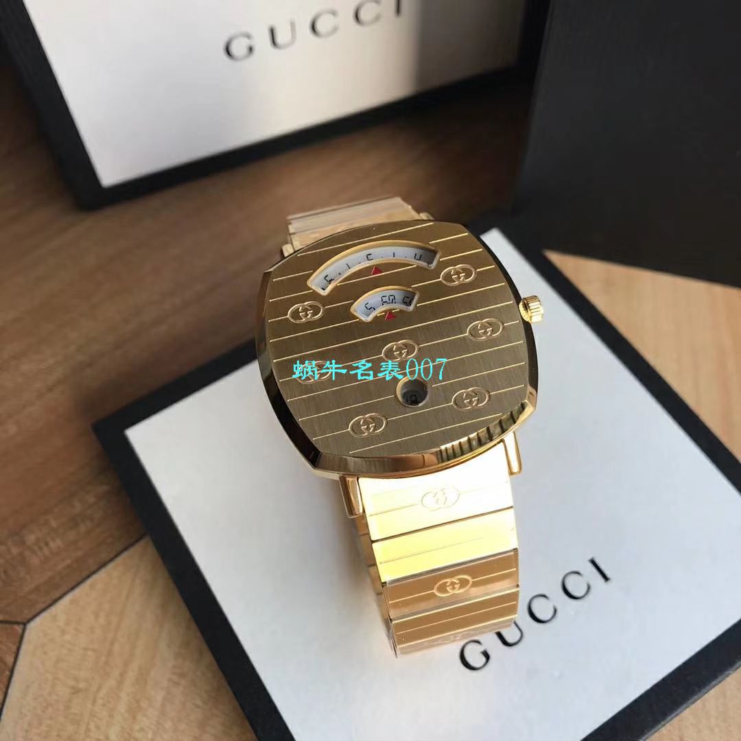   渠道原单  original Gucci,‌古驰‌新款 Grip‌系列腕表YA157403，YA157401手表 / GUCCIKK19
