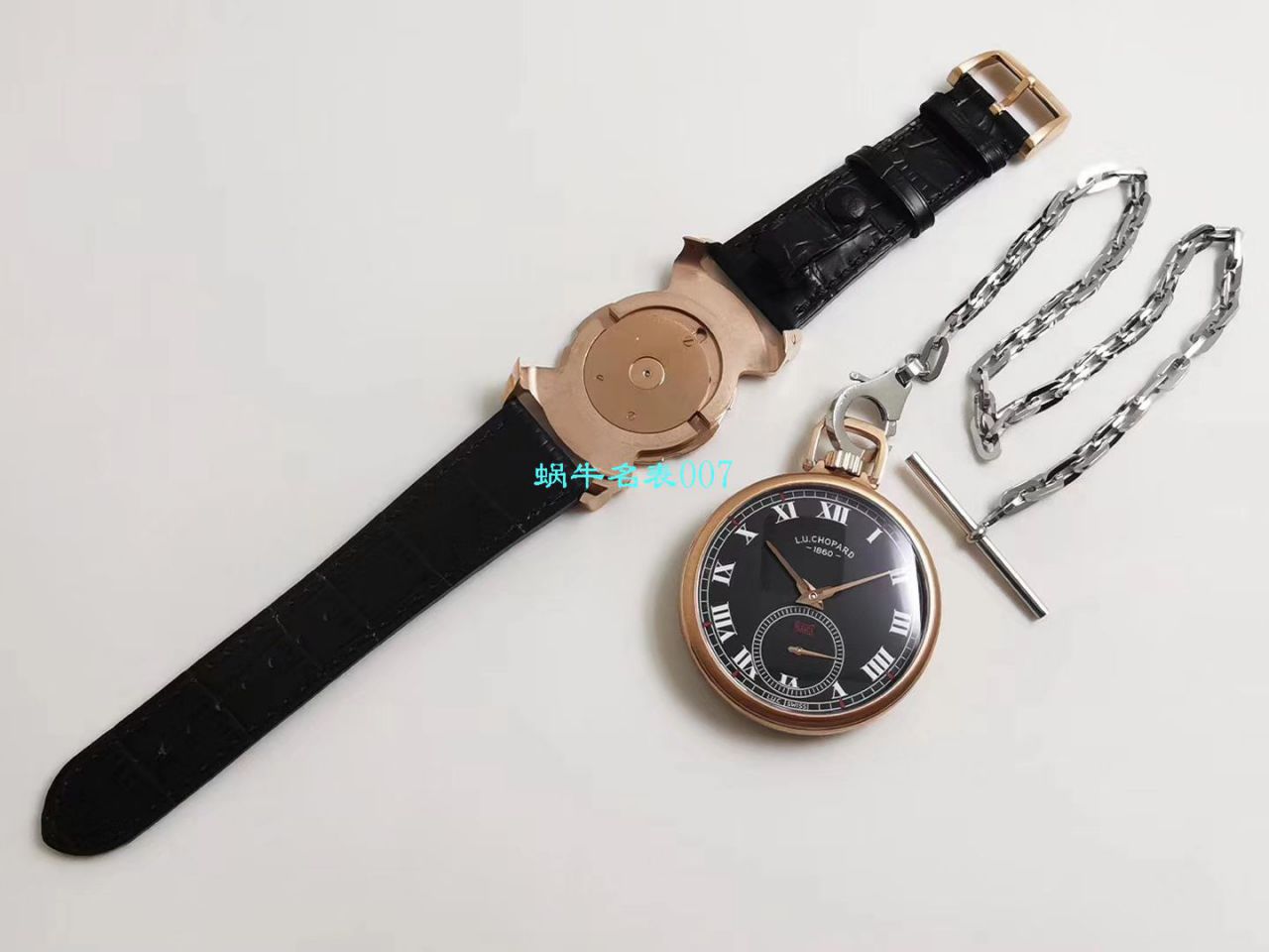   LUC厂Chopard  萧邦L.U.C系列L.U.C THE TRIBUTE系161923-1001腕表‎与‎怀表一‎体腕表 / XB052