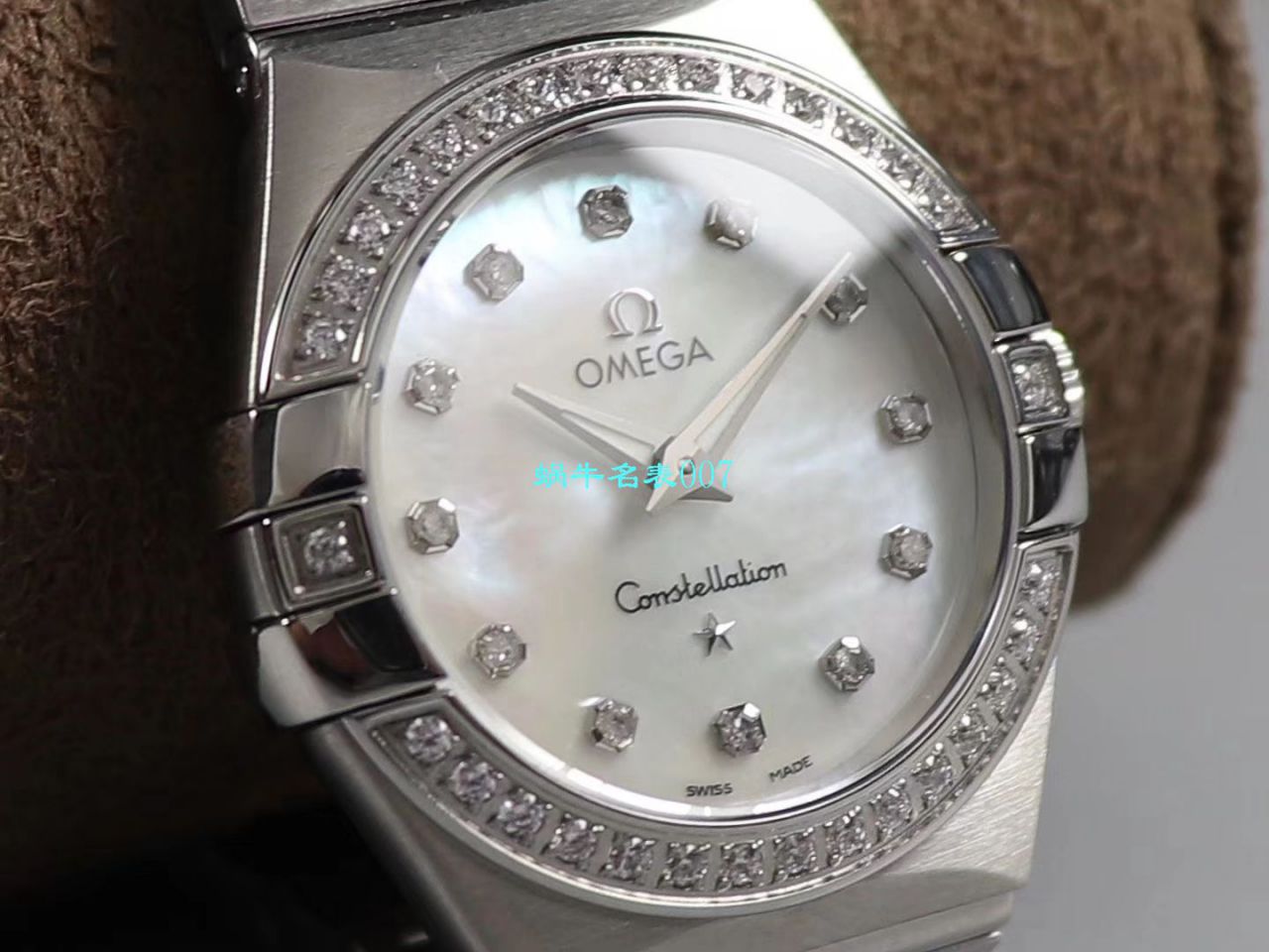  8848厂官网表  欧米茄女装星座小号24/27mm 超级版本2粒南非真钻镶嵌字面 / M661
