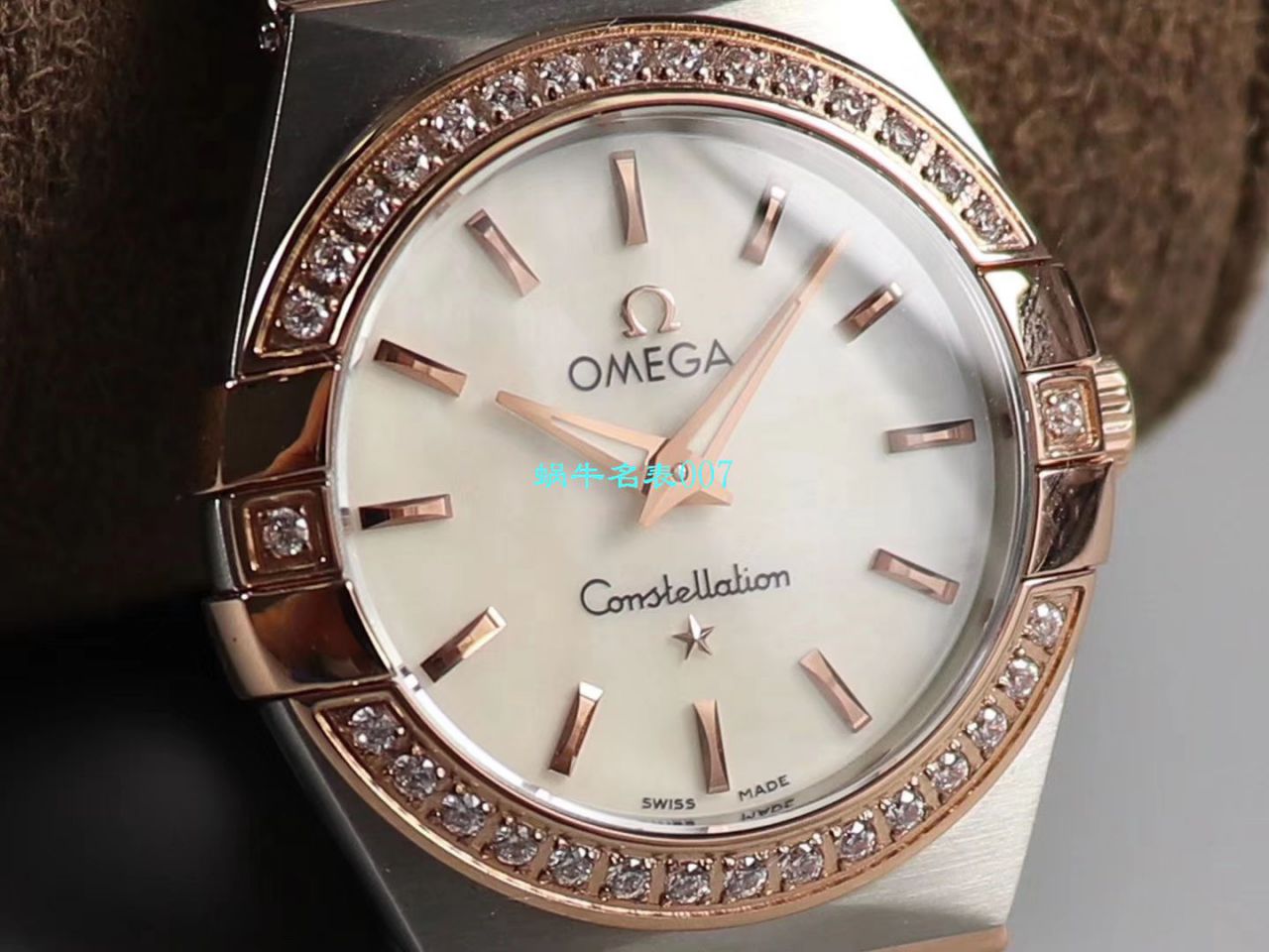   8848厂官网表  欧米茄女装星座小号24/27mm 超级版本2粒南非真钻镶嵌字面 / M661