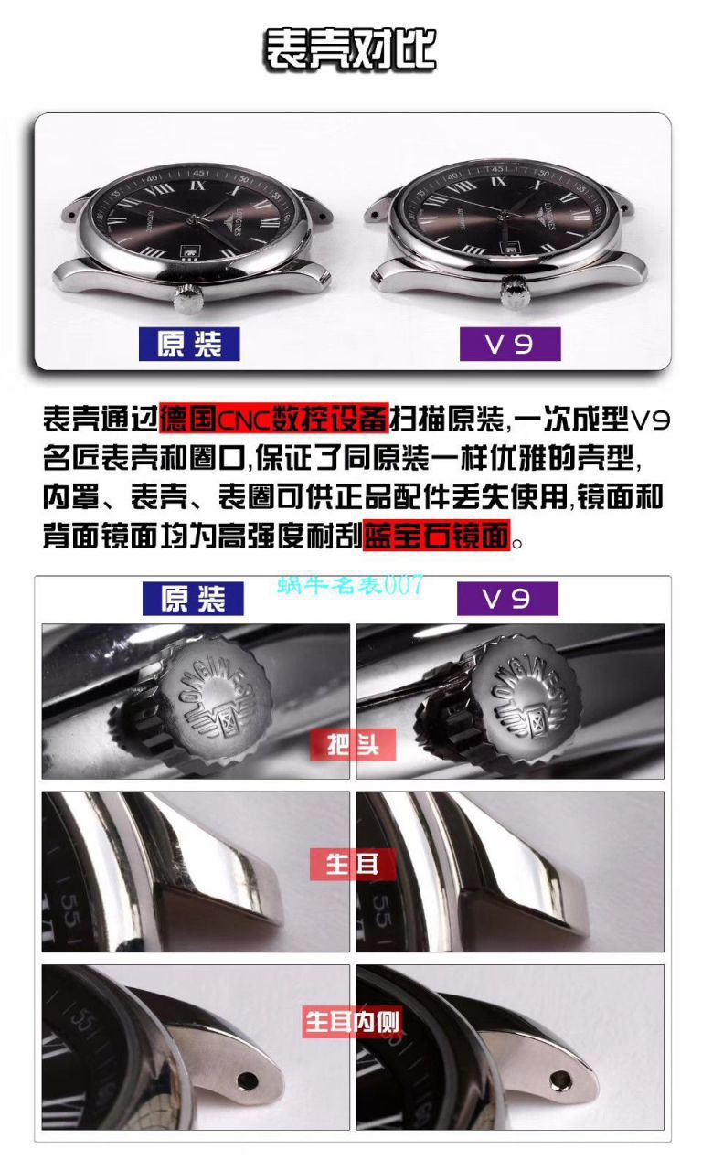   V9厂精  浪琴名匠系列L2.793.5.57.7腕表 / L133