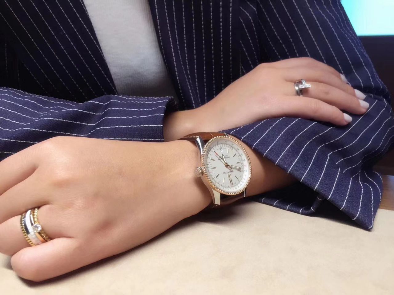 视频评测KOR厂出品表，百年灵航空计时38mm 中性size U17325211G1A1男女均可佩戴 / BL128