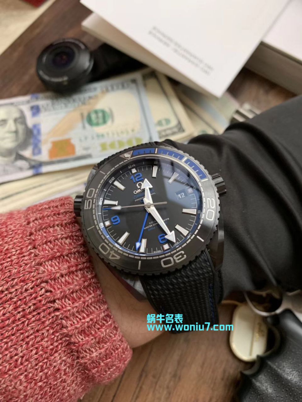 VS厂欧米茄海马深海之黑全陶瓷OMEGA手表215.63.46.22.01.001腕表 / M609