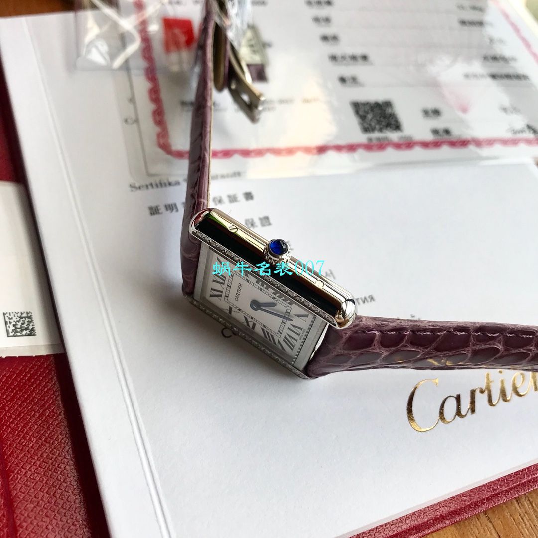   高端定制真钻  卡地亚坦克系列WJTA0015腕表女士 / K189