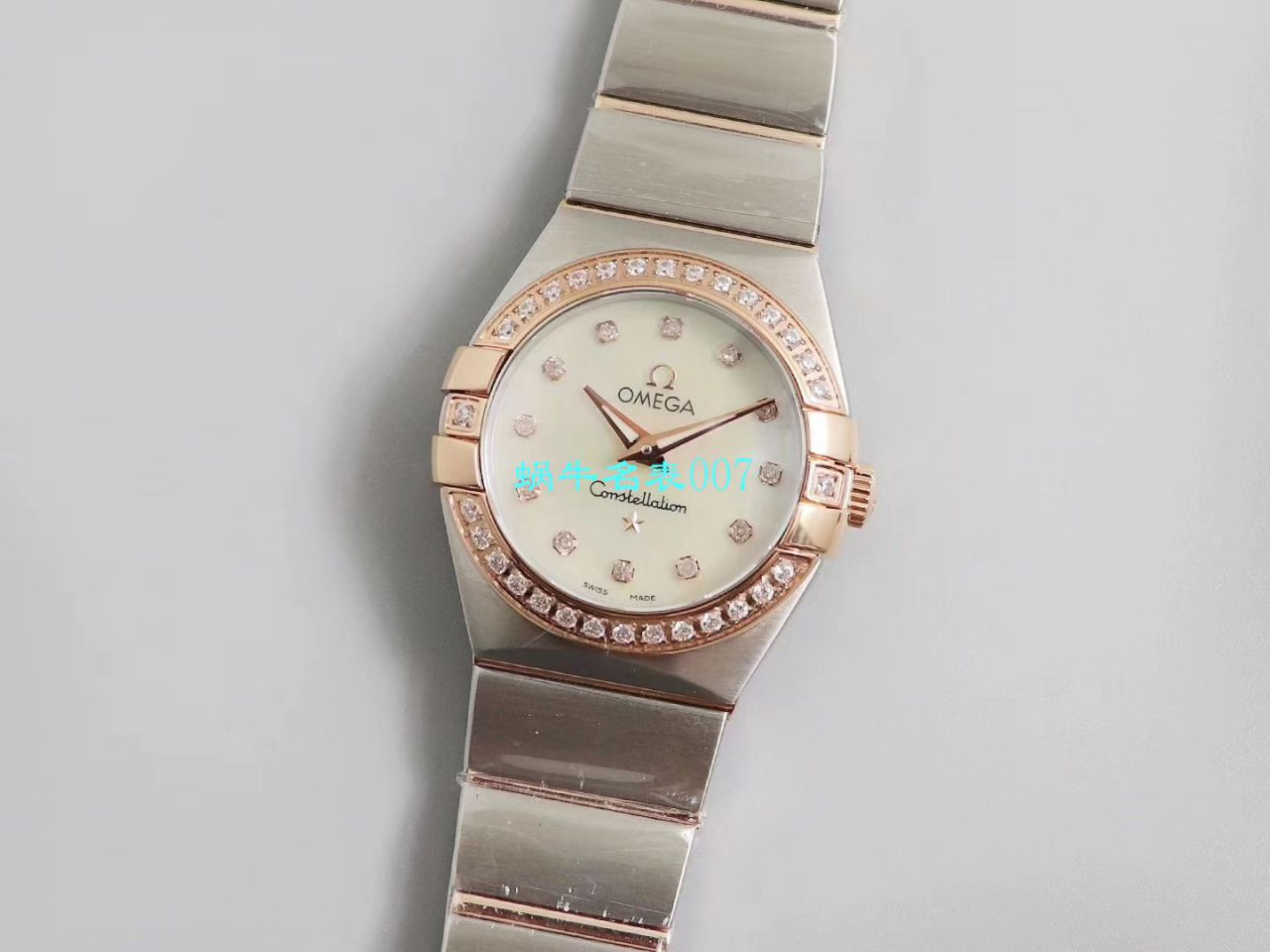   8848厂官网表  欧米茄女装星座小号24/27mm 超级版本2粒南非真钻镶嵌字面 / M661