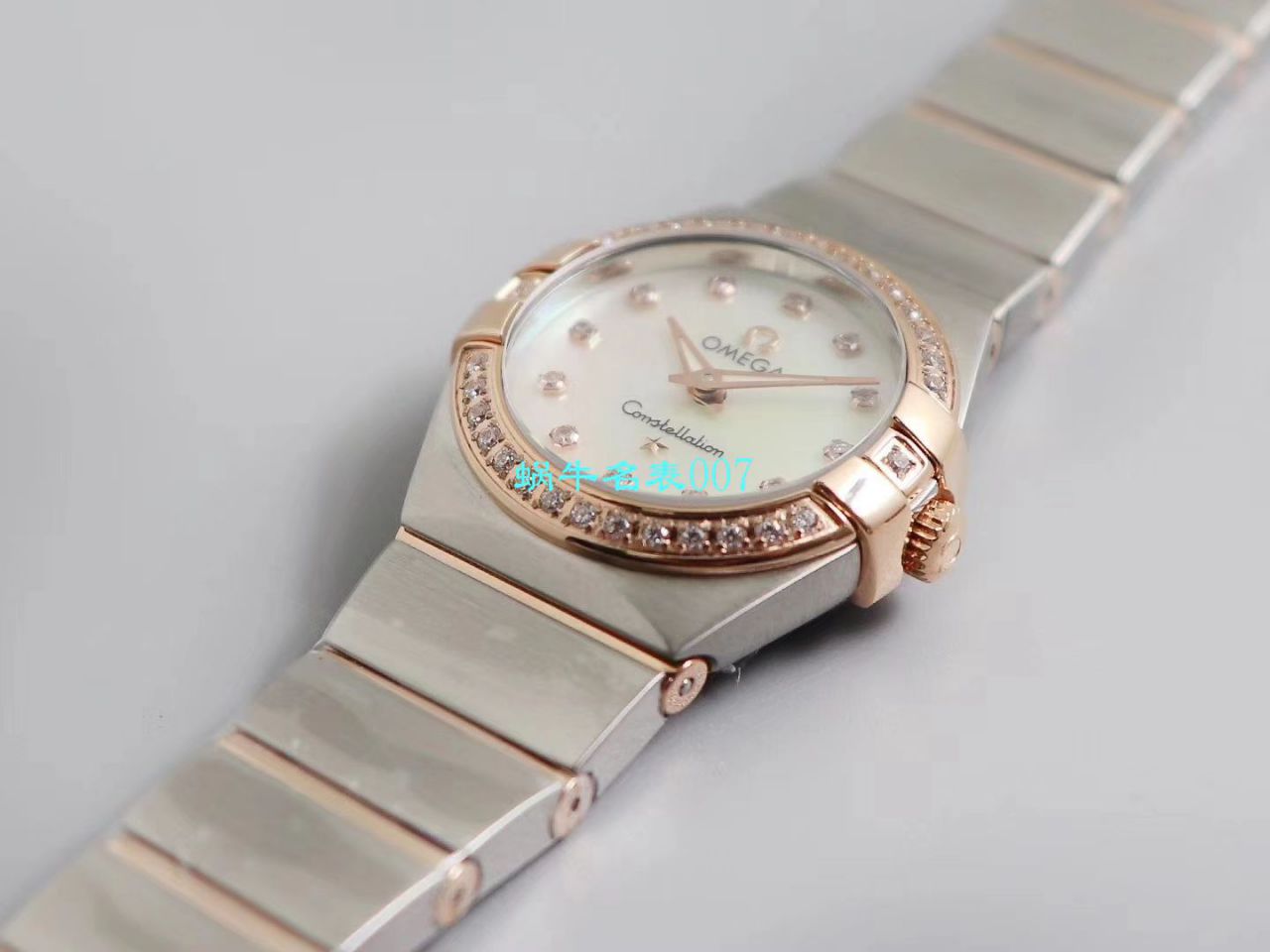   8848厂官网表  欧米茄女装星座小号24/27mm 超级版本2粒南非真钻镶嵌字面 / M661