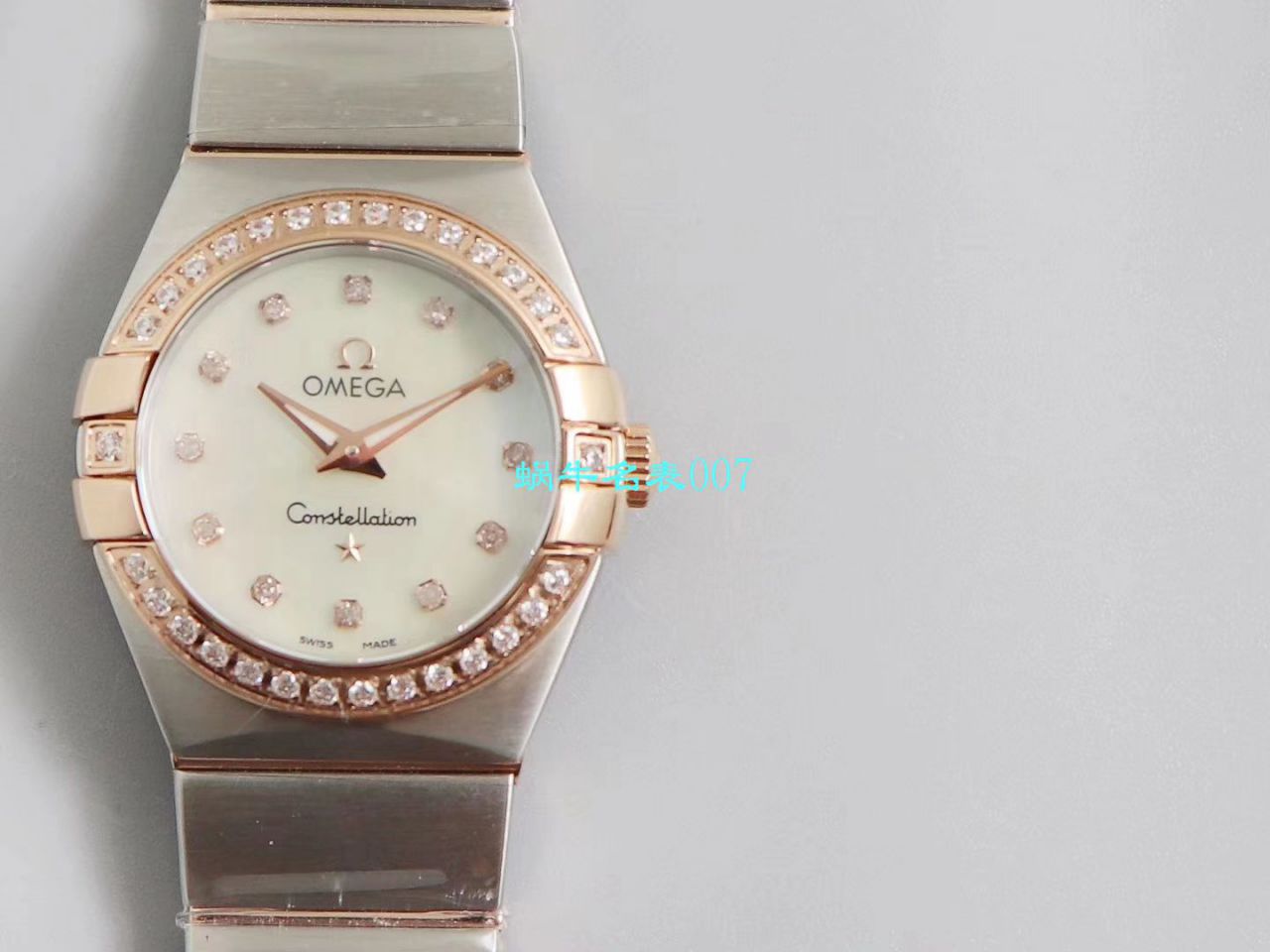   8848厂官网表  欧米茄女装星座小号24/27mm 超级版本2粒南非真钻镶嵌字面 / M661