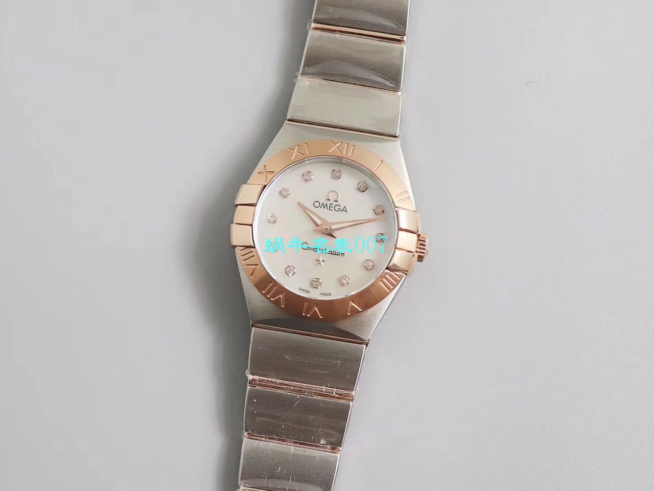   8848厂官网表  欧米茄女装星座小号24/27mm 超级版本2粒南非真钻镶嵌字面 / M661