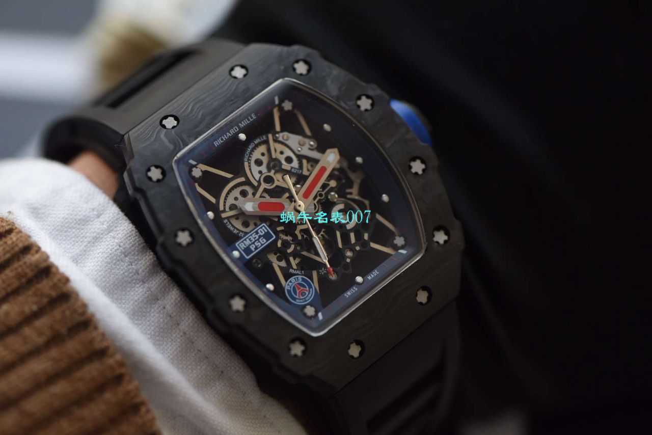 KV厂全新升级V3版RICHARD MILLE表理查德米勒RM 035-01 PSG特别版巴黎圣日耳曼足球俱乐部 / KVPSG3501