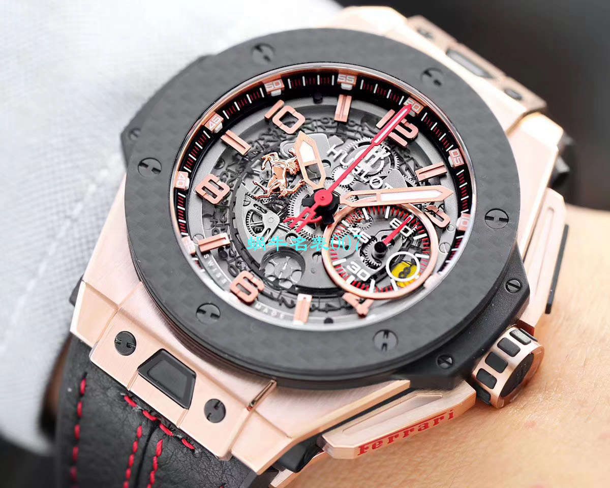V6厂王金降临宇舶法拉利Hublot  Ferrari Titanium F7系列401.OQ.0123.VR腕表 / YUB078V6