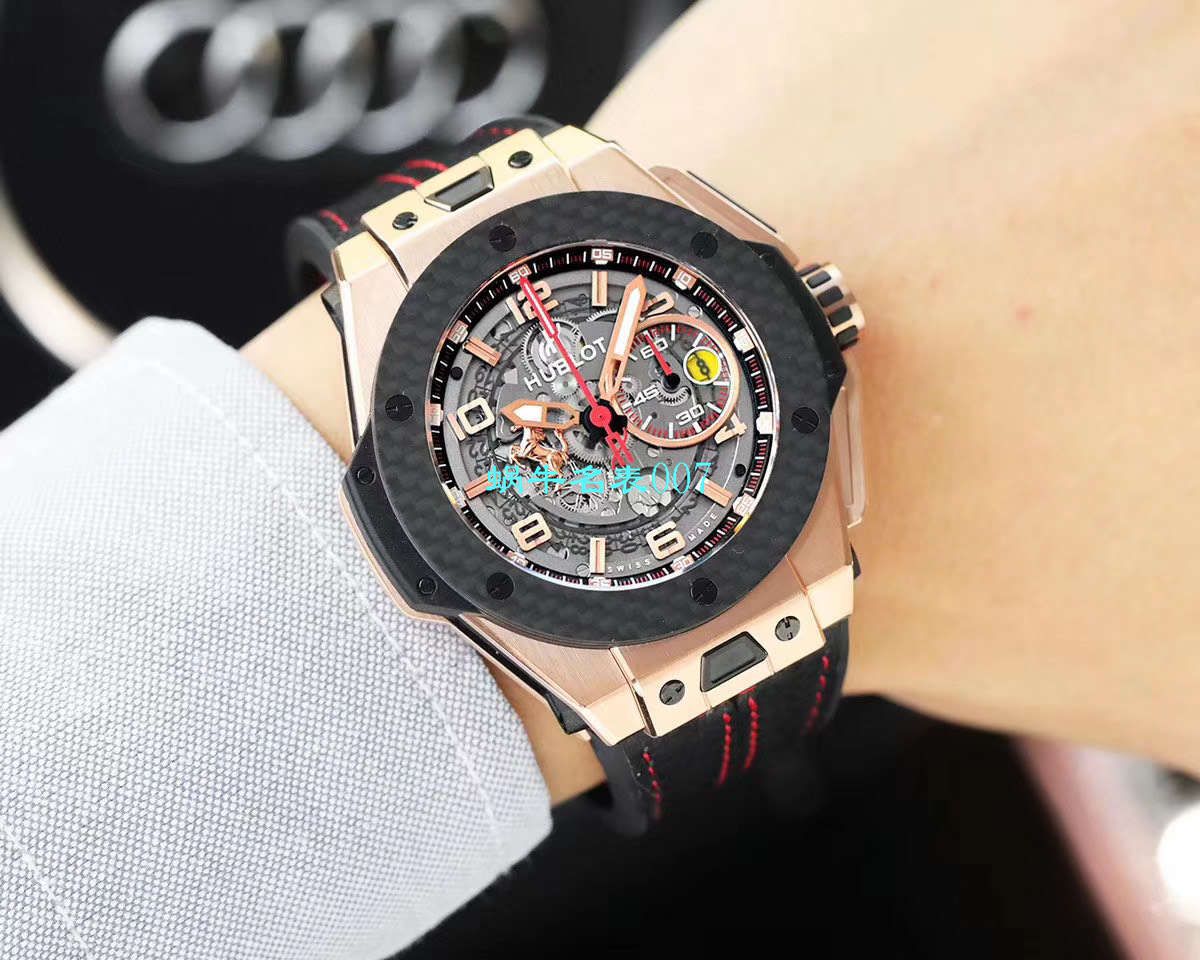 V6厂王金降临宇舶法拉利Hublot  Ferrari Titanium F7系列401.OQ.0123.VR腕表 / YUB078V6