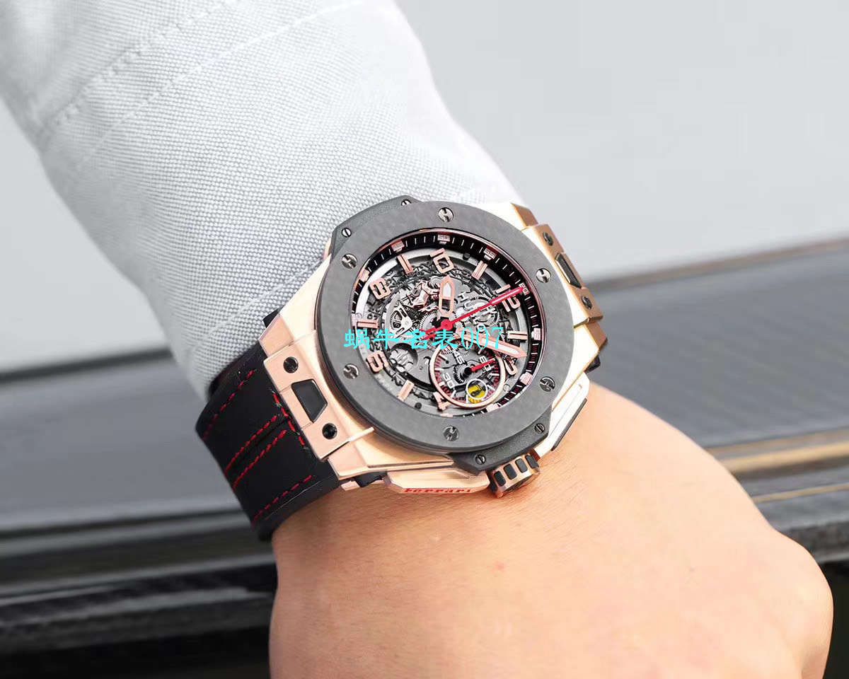 V6厂王金降临宇舶法拉利Hublot  Ferrari Titanium F7系列401.OQ.0123.VR腕表 / YUB078V6