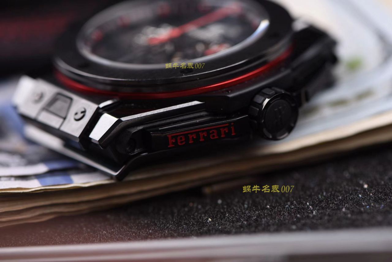 视频讲解V6厂宇舶法拉利Hublot  Ferrari Ceramic F11系列401.CX.0123.VR腕表 / YB062V6