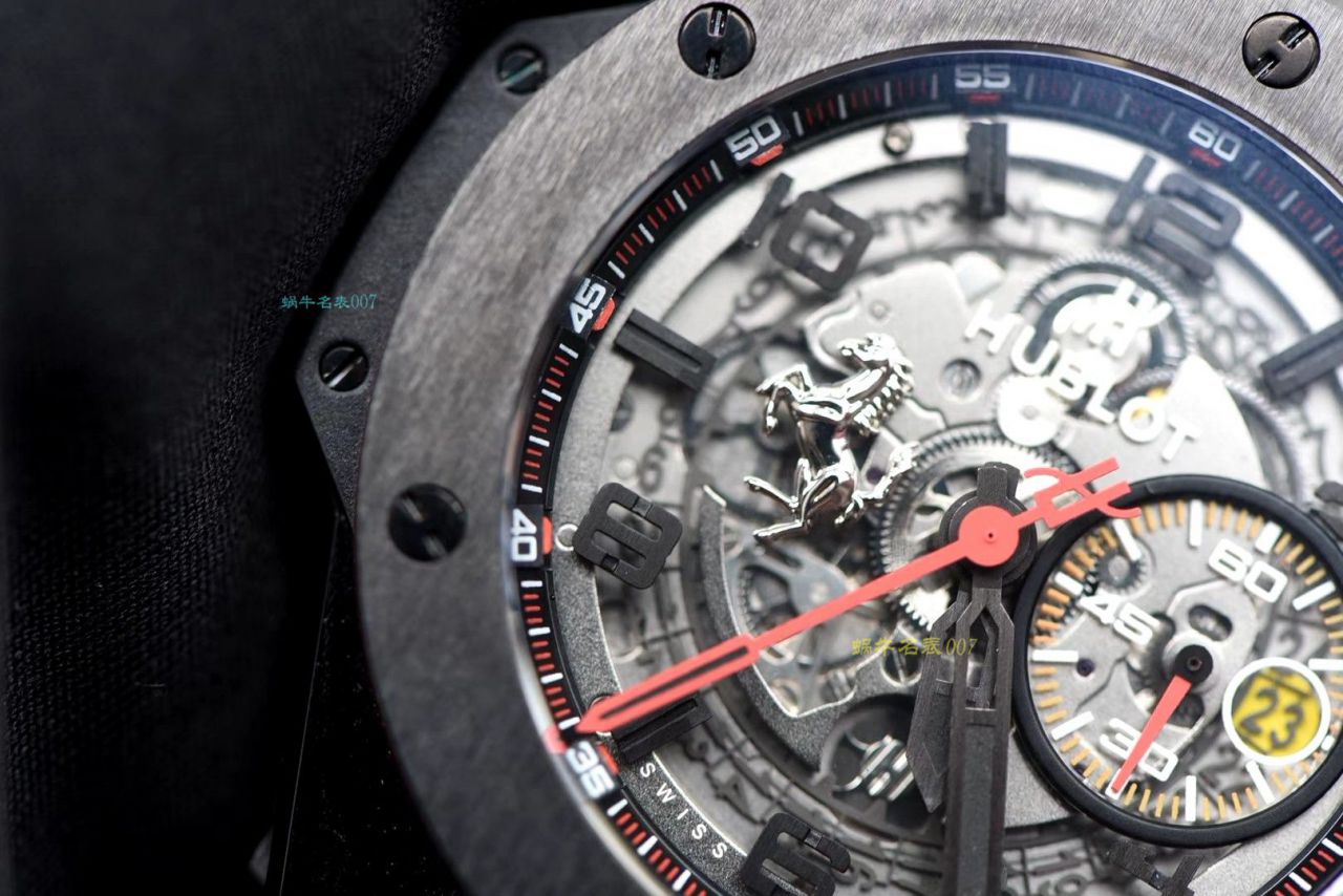 视频讲解V6厂宇舶法拉利Hublot  Ferrari Ceramic F11系列401.CX.0123.VR腕表 / YB062V6