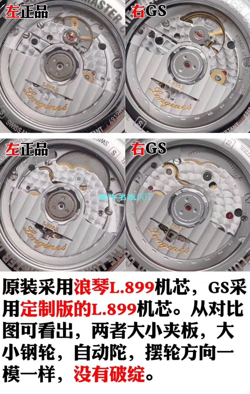 GS厂浪琴名匠L2.909.4.78.3月相腕表 / L163