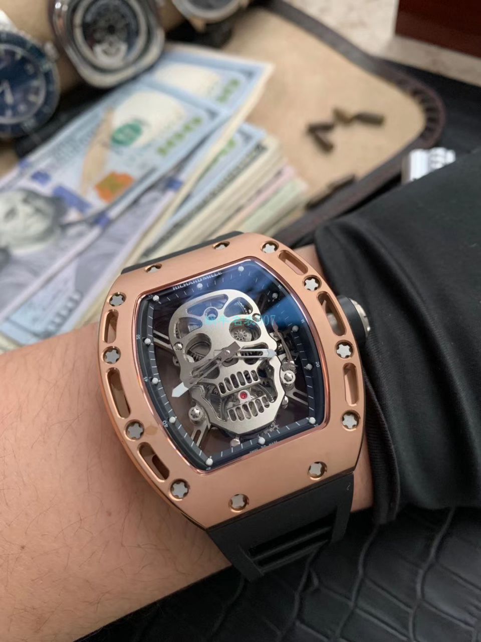 视频评测EUR厂理查德.米勒Richard Mille陀飞轮男RM 052紫金骷髅头至尊鬼王腕表 / RM052EUR 视频评测EUR厂理查德.米勒Richard Mille陀飞轮男RM 052紫金骷髅头至尊鬼王腕表 / RM052EUR