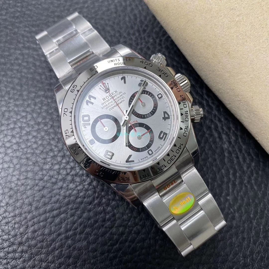 N厂新款超级4130劳力士宇宙计型迪通拿116509-78599 黑盘116509-78599 银面腕表 / R563