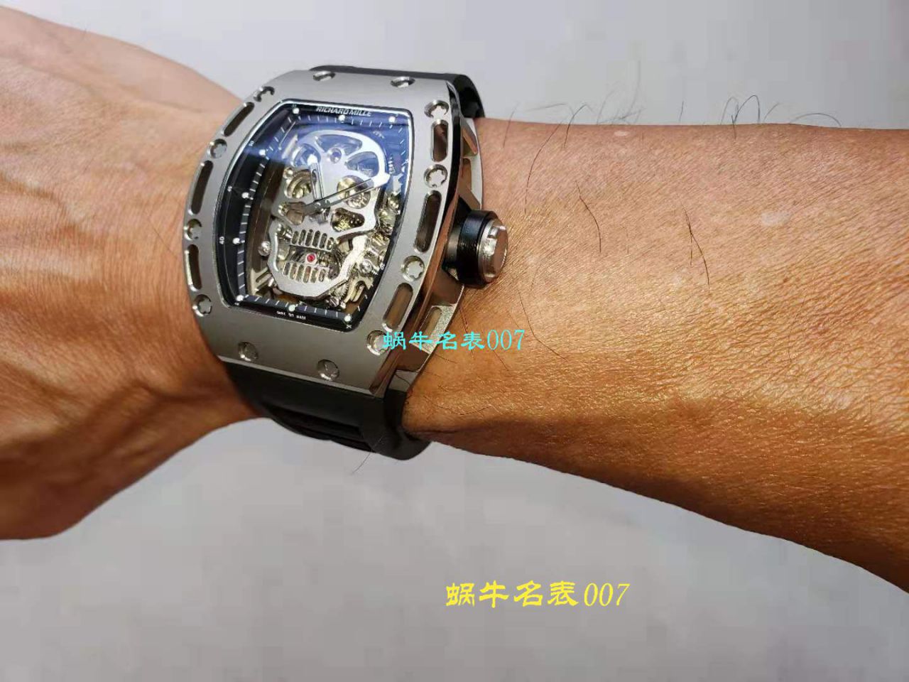 视频评测EUR厂理查德米勒  Richard Mille至尊骷髅头鬼王RM052凤凰红配面 / RM052hong